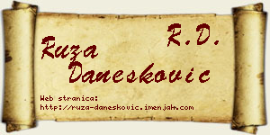 Ruža Danesković vizit kartica